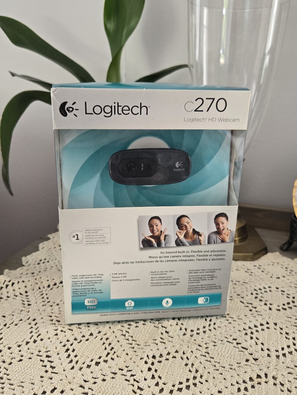New In Box Logitech C270 HD Webcam 720p